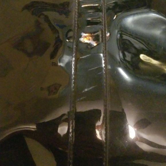 Victoria Secret Black and Pink Shiny Tote - Picture 4 of 5